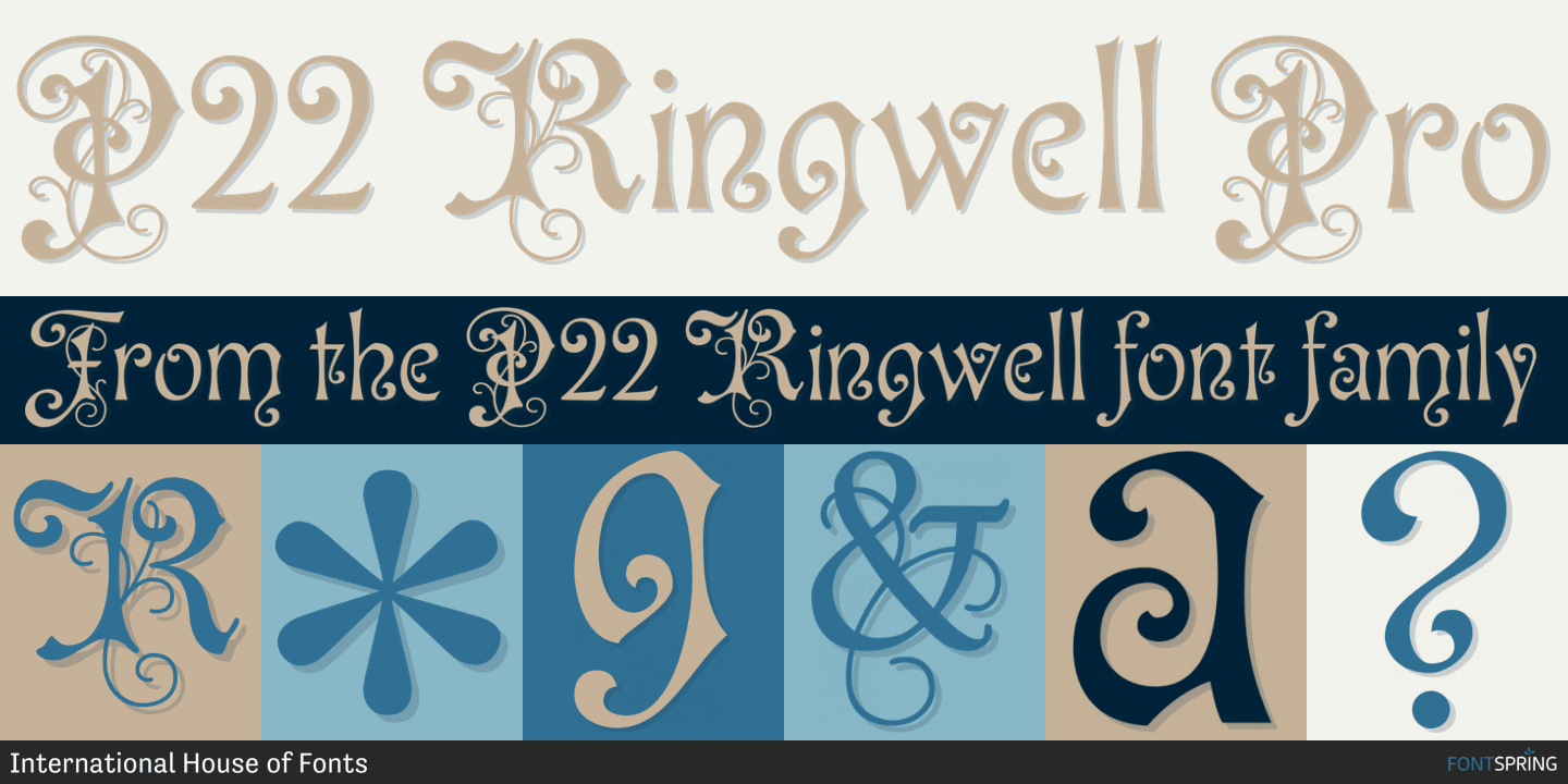Przykład czcionki P22 Ringwell Pro